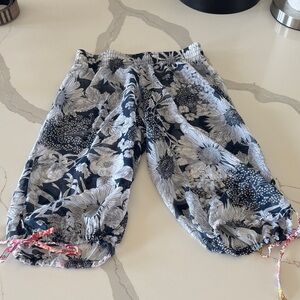 Liberty for Target Sheer Navy and White Capris